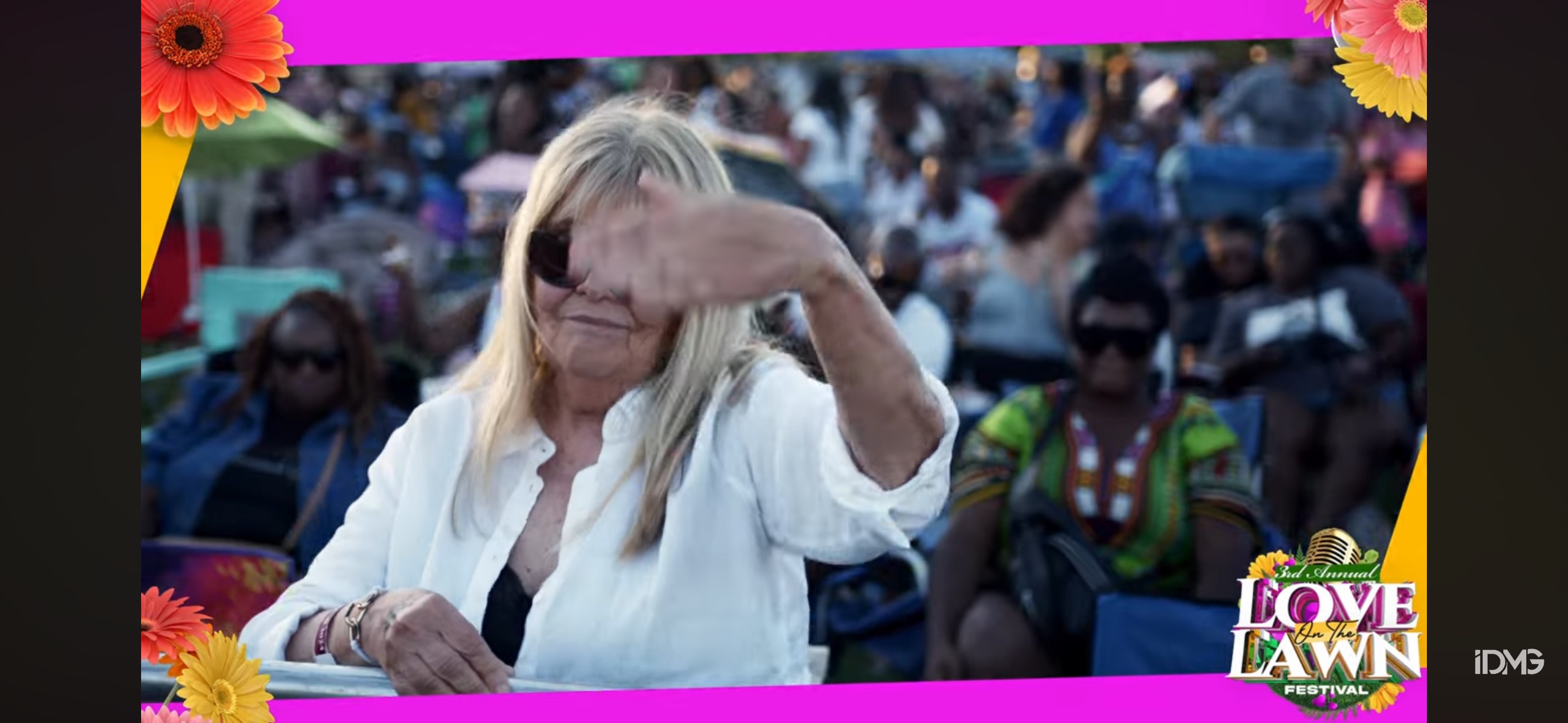 Kids playing on the bounce houses