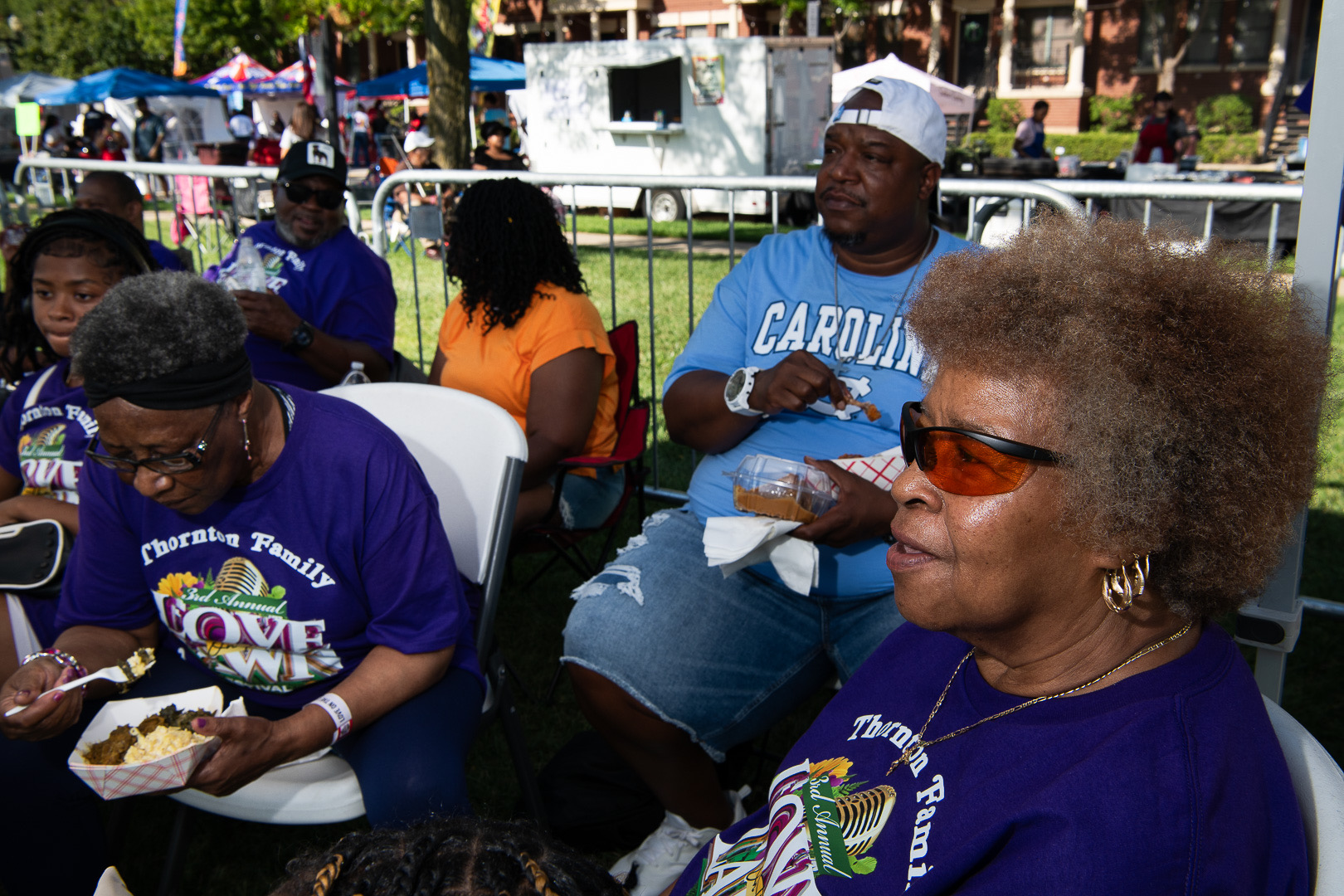 Fans enjoying the music under the lights