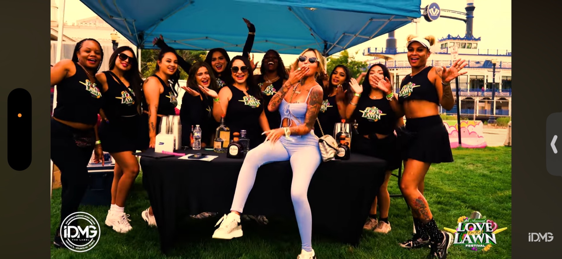 Crew repping at the vendor booth